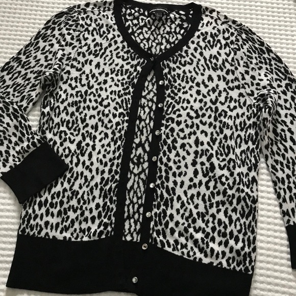 Animal Print Express Cardigan cheetah leopard - Picture 4 of 7